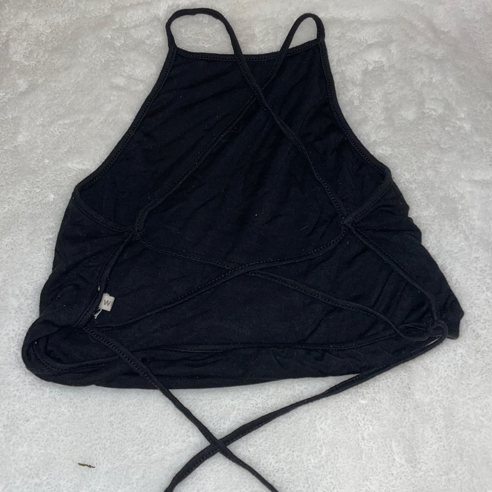 Open back crop top
